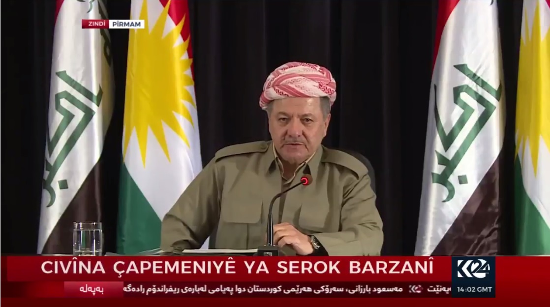 Serok Barzanî: Ji hemû aliyan dixwazim şerê şikandina îradê li gel me nekin
